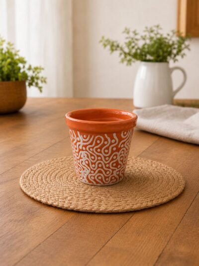 Premium Hand-Painted Ceramic Planter Pot